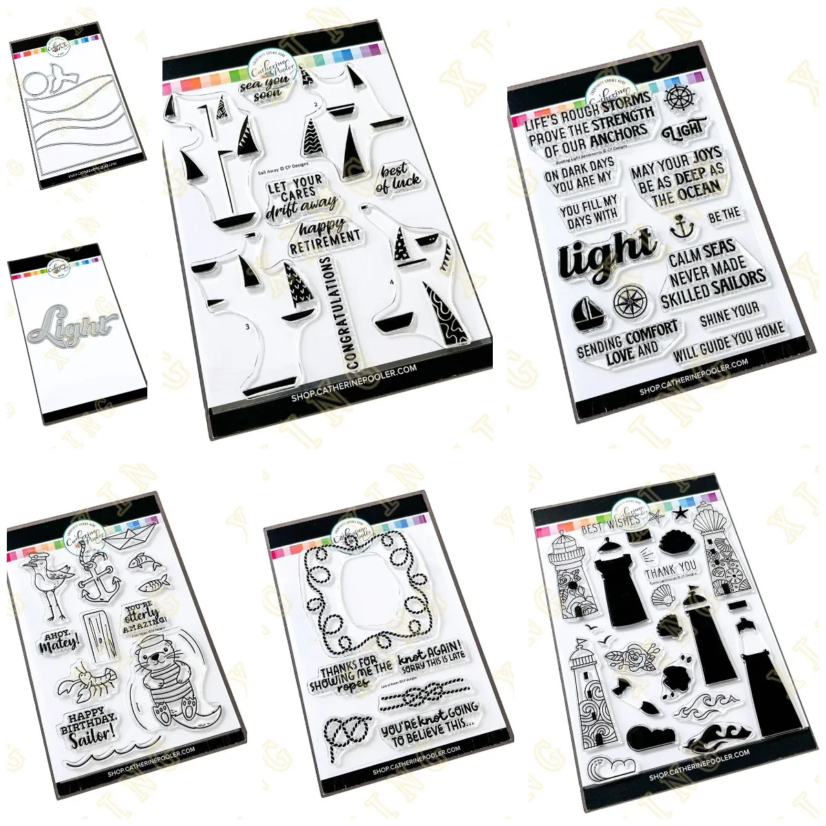 Ahoy Matey Light Word Sentiments металлические штампы прозрачные для скрапбукинга украшение
