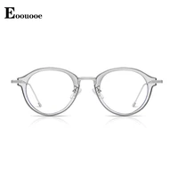 new fashion round glasses frame for men women bridge design tr90 metal oculos anti blue light opticos myopia reading clear