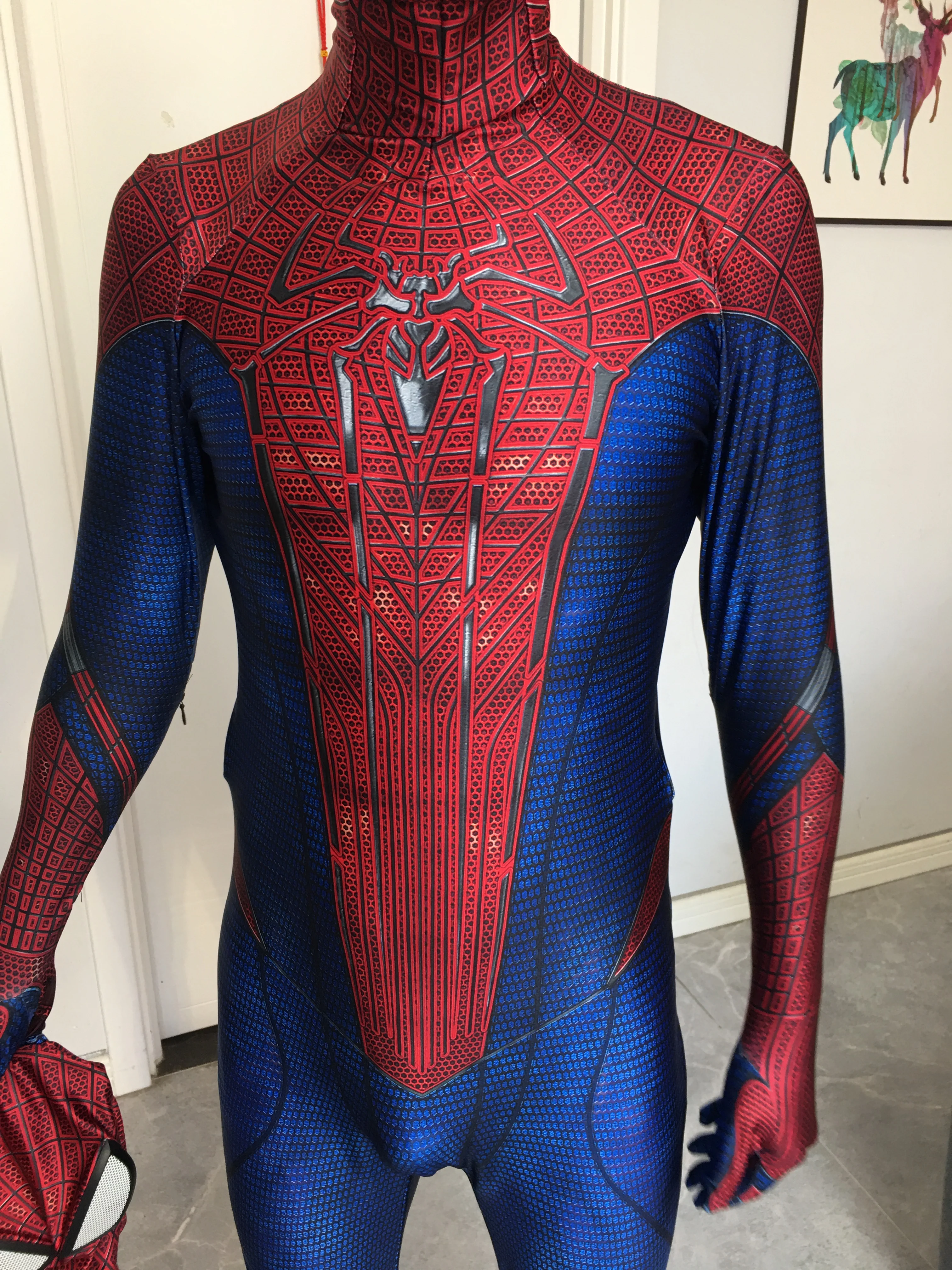 

Adult Kids/Custom Made 2022 Newest Amazing Spider Cosplay Suit Halloween Superhero Suit