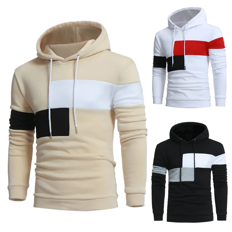 

2022 New Men's Hoodies Spring Autumn Casual Patchwork Sweatshirts Male Tracksuit Top Fashion Men's Clothing Pullovers Hoodie Men
