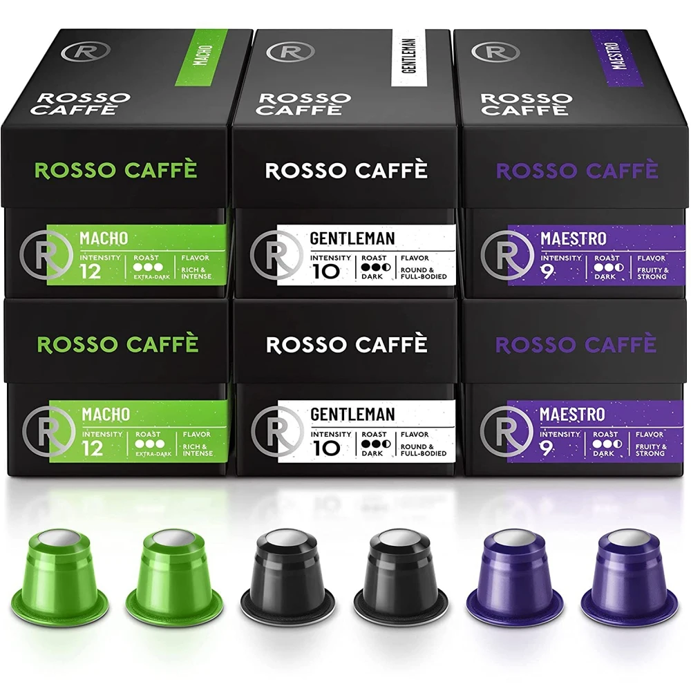 Rosso Caffe Набор из 3 видов кофе темной обжарки 6 упаковок |