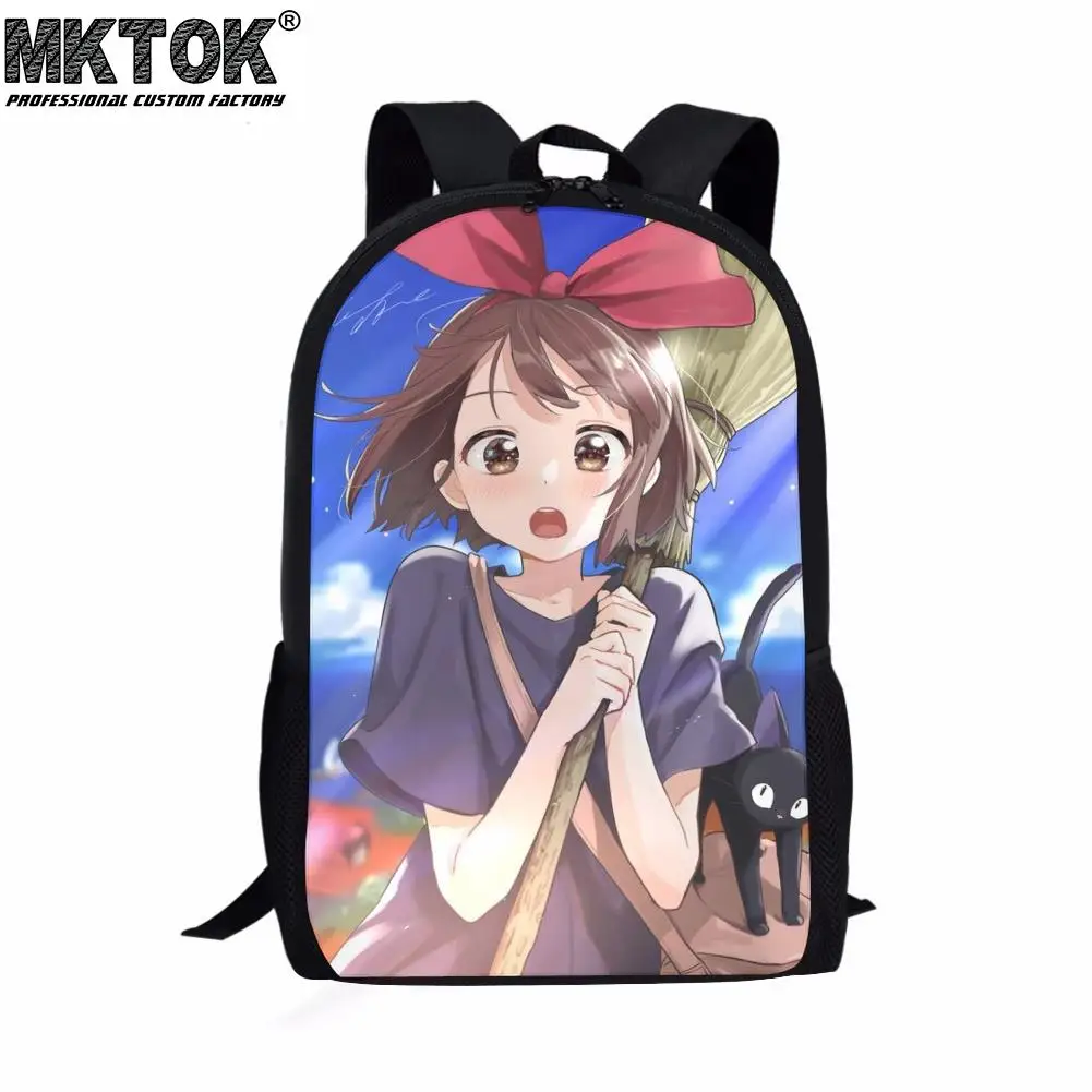 2022 Trend Anime Girls Pattern School Bags for Girls Customized Children's Backpack Mochilas Escolares Free Shipping