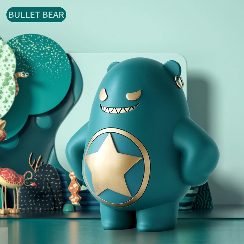 

Bear sculpture resin ornaments Nordic modern crafts statues home table decorations bear model gifts animal figurines artwork