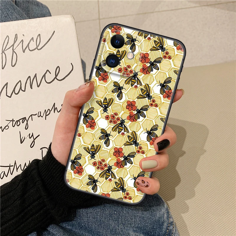 Мягкий чехол с изображением пчелы 10А для Redmi Note 11 11S 10 10T Pro Max 10S 9T 9 9S 8 8T 7 Xiaomi Mi 11I 12 12X