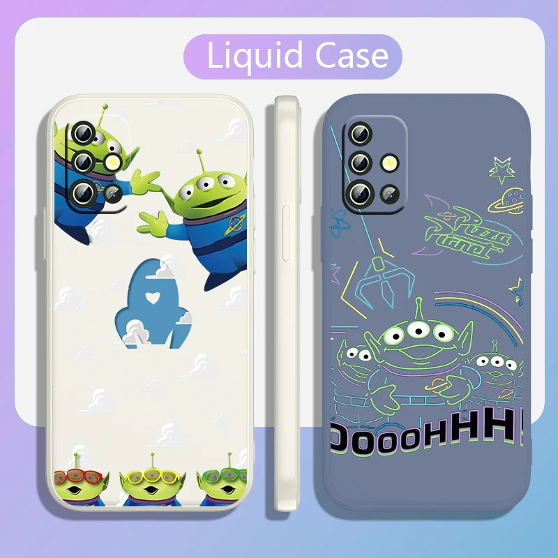 

Disney Three Eyed Boy For Samsung A71 A50 A30 A30 A20 A10 A20 J7 J6 J5 J4 J3 Plus Prime Liquid Rope Silicone Phone Case