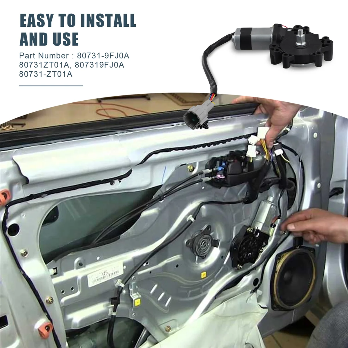 Мотор переднего левого стекла автомобиля для Nissan Titan Armada 2004-2019 стеклоподъемника