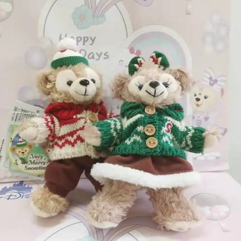 

Disney рождественская подвеска Shelly May плюшевая подвеска Duffy орнамент пара плюшевых игрушек кукла сумка кулон Рождественский подарок для детей