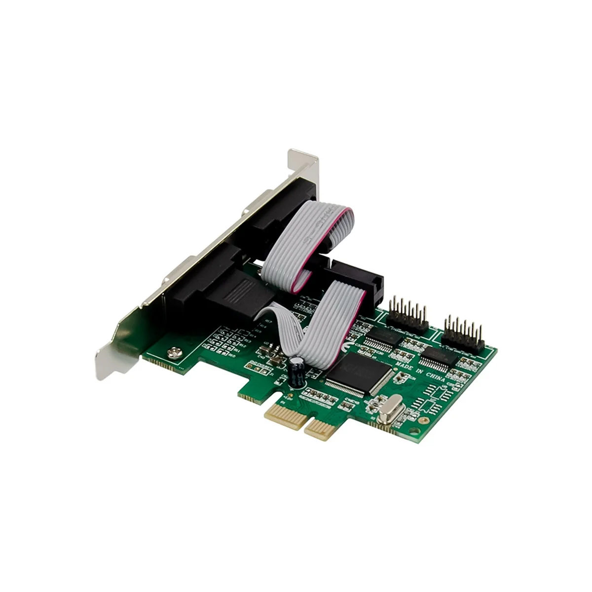 Плата расширения ST310 PCIe X1 CH384L Стандартный штыревой порт RS232 COM