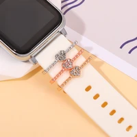 silicone watchband ring charm for iwatch heart pendent nails accessories for sport strap diy small jewelry charms for bracelet