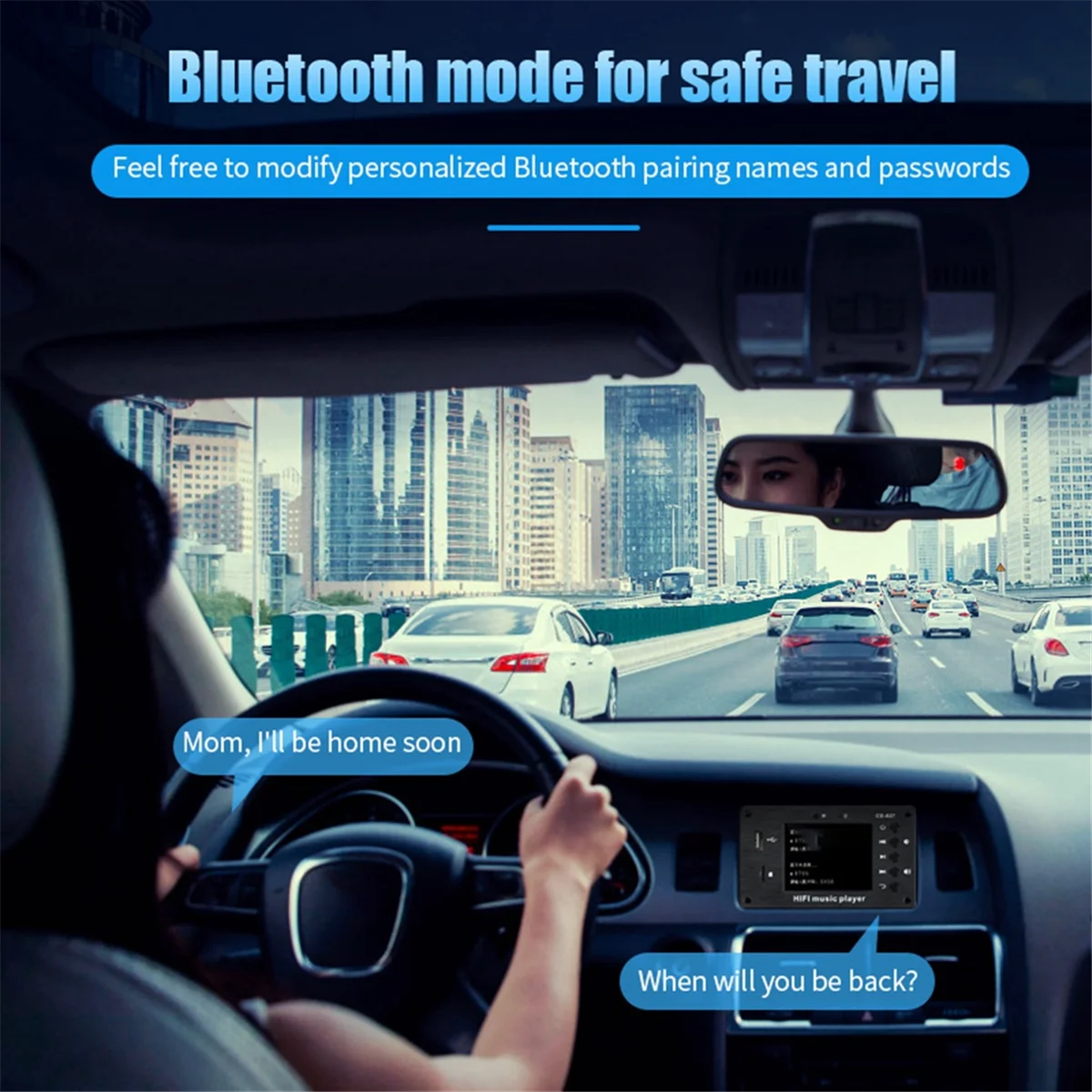 2 8-дюймовый цветной экран Bluetooth 5 1 автомобильная синхронизация плата