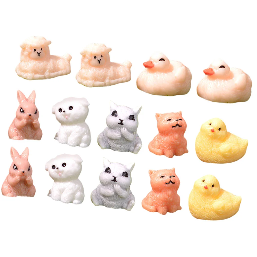 

Animal Decor Micro Landscape Ornament Resin Figurine Adorable Desktop Model Lovely
