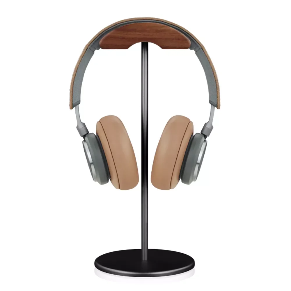 

Tabletop Lightweight Acrylic Gaming Headphone Holder earphone Headset Stand Walnut Wood earphone holder Headphones Accessories