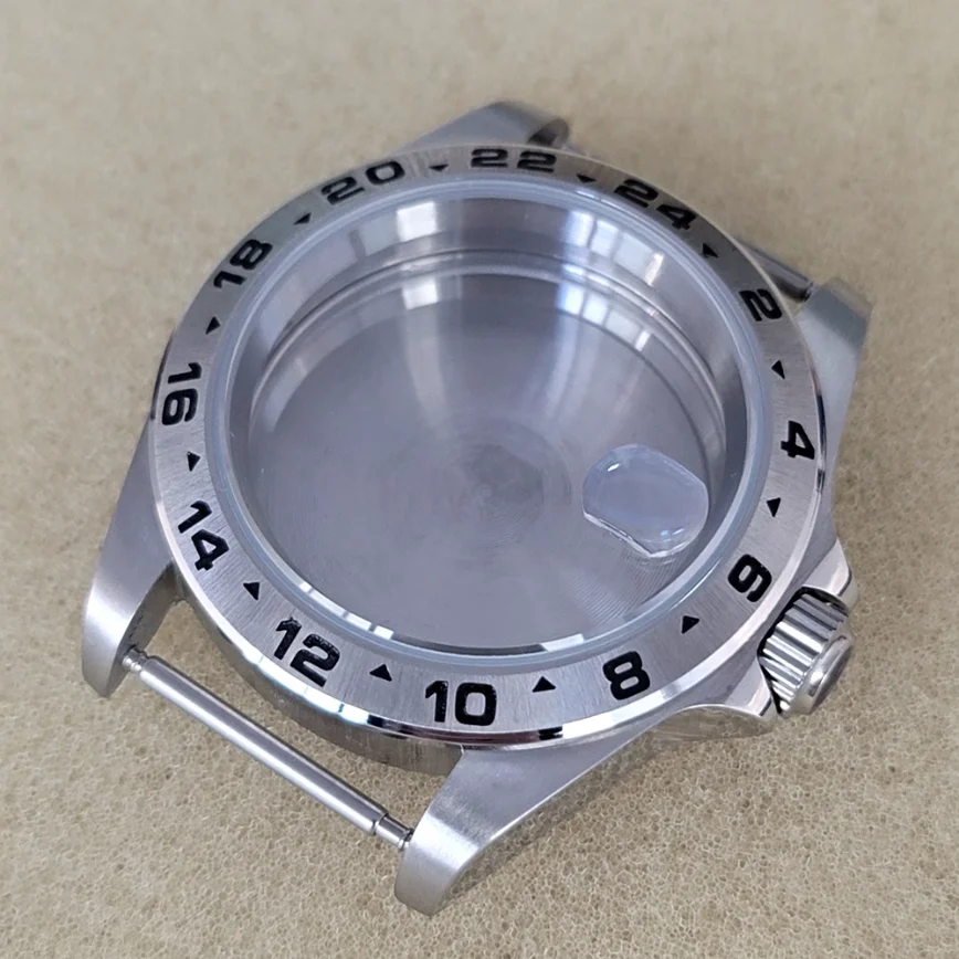 Watch Accessories 39MM Watch Case Steel Case Sapphire Magnifying Glass Case for NH35/36 Movement case