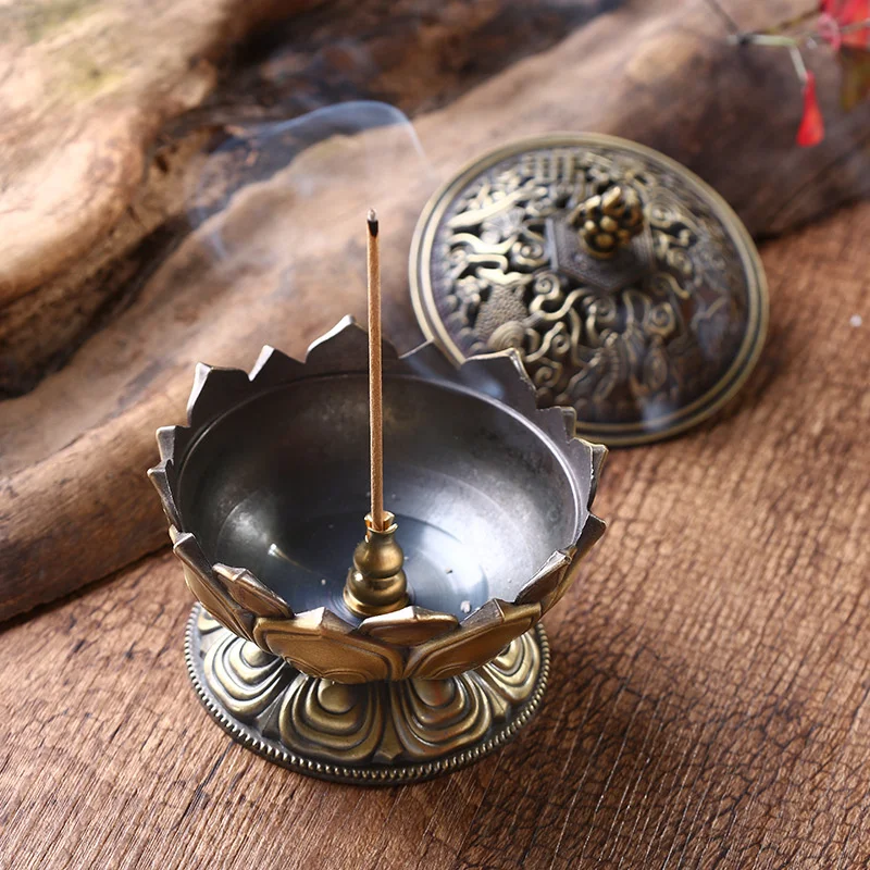 Brass Mini Sandalwood Censer Incense Metal Craft Home Decoration
