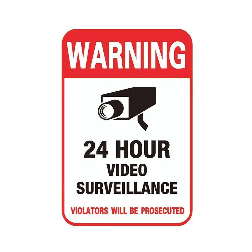 

New Hot 10pcs Waterproof Sunscreen Pvc Home Cctv Alarm Camera Warning Surveillance Decal Sticker Video P8e2 Signs Security D7u5