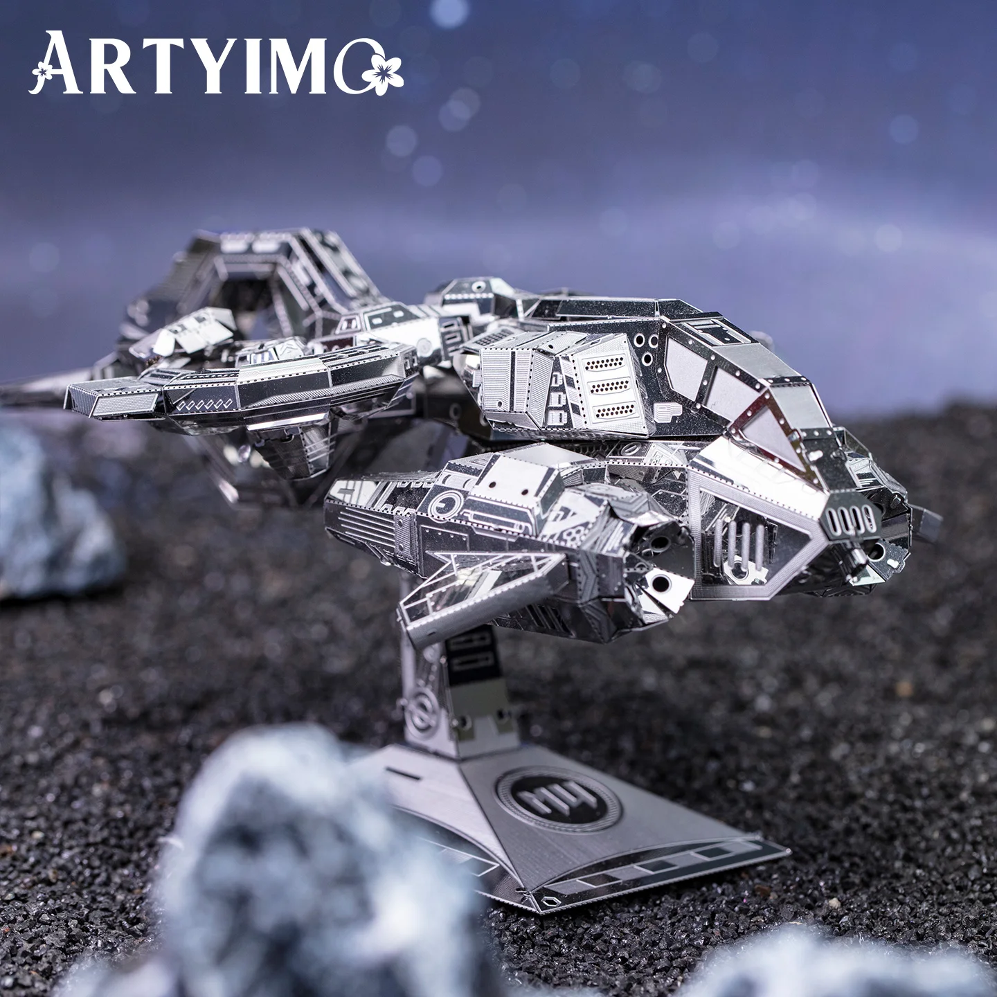 Фото ARTYIMO Thunder Hawk Silver 3D металлический пазл-конструктор, головоломка, украшение для стола, подарок на Рождество, Хэллоуин, день рождения №4