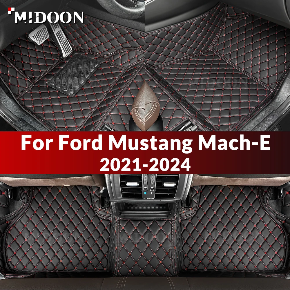 Фото Новые стили! Для Ford Mustang/Mustang Mach-E 2021-2024: Индивидуальные автомобильные коврики, покрытие для пола, аксессуары для интерьера №1