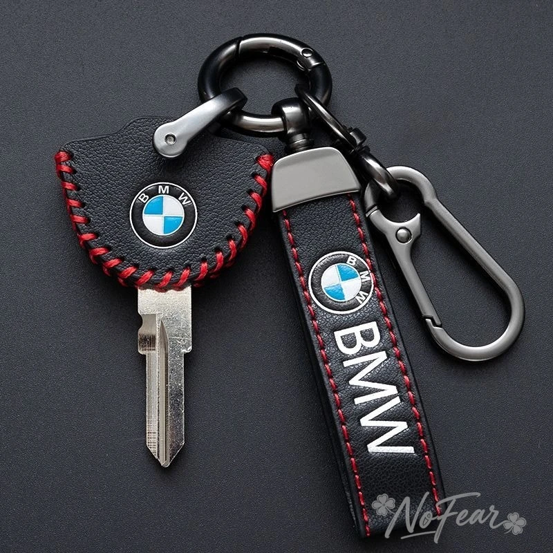 Фото Кожаный чехол-накладка для смарт-ключа BMW F800GS, C400X, S1000rr, R1200GS, G310GS, аксессуары, наклейки №4