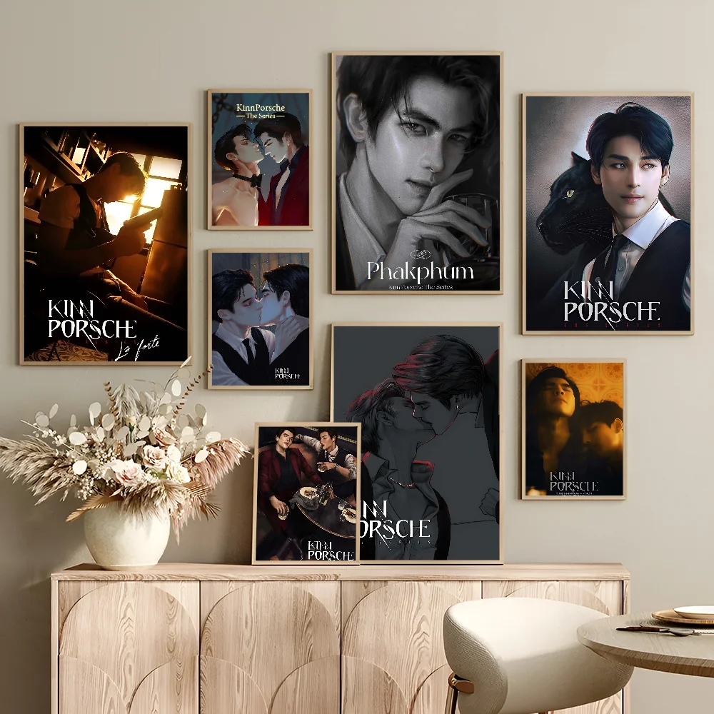KinnPorsche The Series классические постеры с фильмами винтажные наклейки для декора