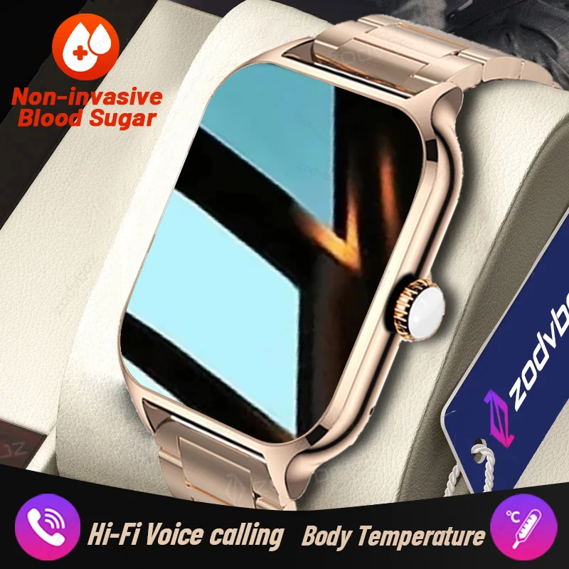 

Non-invasive Blood Sugar Smart Watches Women 1.86 Inch HD Large Screen Voice Calling Sports GPS Watch Men Waterproof Smartwatch
