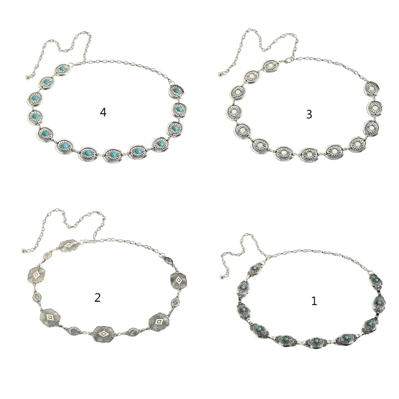 

Бирюзовая цепочка на талию для западных женщин