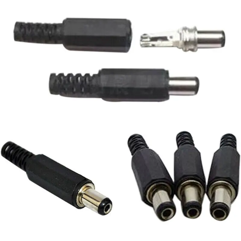

10pcs/5 Pair 2.1x5.5mm Male Female DC Power Plug Socket Jack Adapter Connectors Set