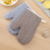 thickening insulating gloves resistant to high temperature baking kitchen non slip dedicated microwave oven gloves