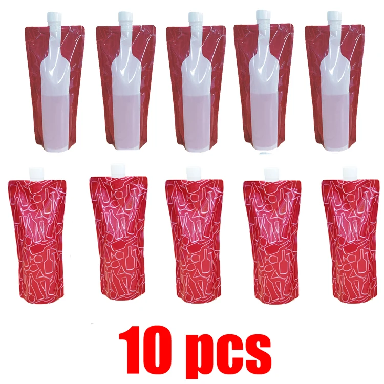 

10 шт., портативная Сверхлегкая складная бутылка для воды, 750 мл