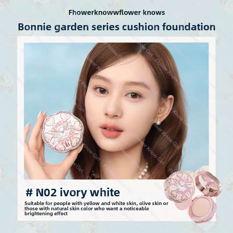 Набор для макияжа Flower Knows Bonny Garden Iris ALL in ONE, 10 предметов: бальзам для губ, румяна, тени для век, тональный кушон, подарочный набор (art.: 3920d987fc68c) - 3920d987fc68c