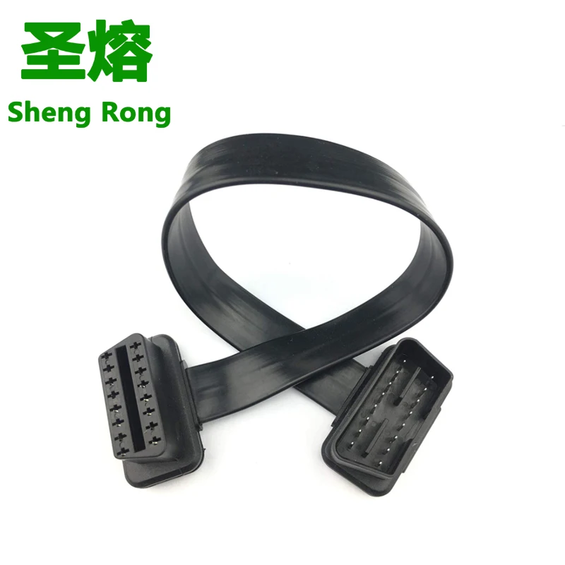 16-контактный удлинитель кабеля OBD II разъем 30 см штекер на Женский адаптер OBD2 -