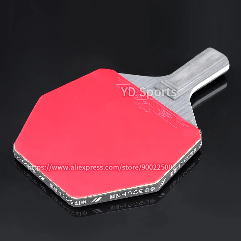 Professional Horizontal Grip Hexagonal Table Tennis Rackets 