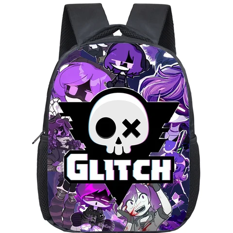 Рюкзак с мультяшными убийствами и дронами для мальчиков и девочек, сумка для книг с принтом Uzi And N, 12-дюймовые школьные сумки для детского сада, детский рюкзак