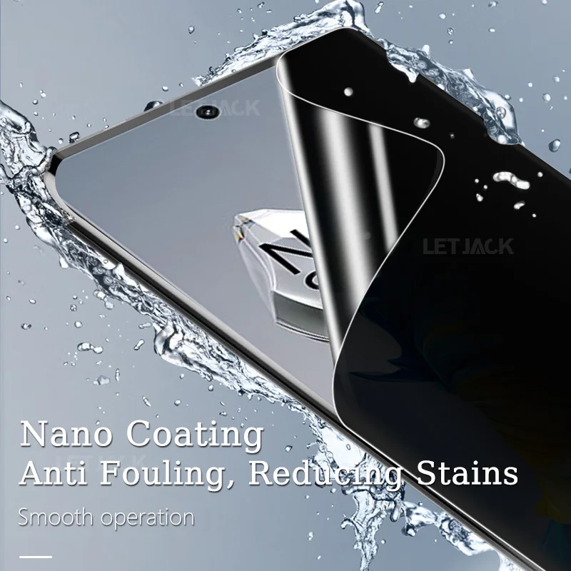 Антишпионская Гидрогелевая пленка 3D для OnePlus 12 11 10 9 8 Pro 12R 11R полное изогнутое