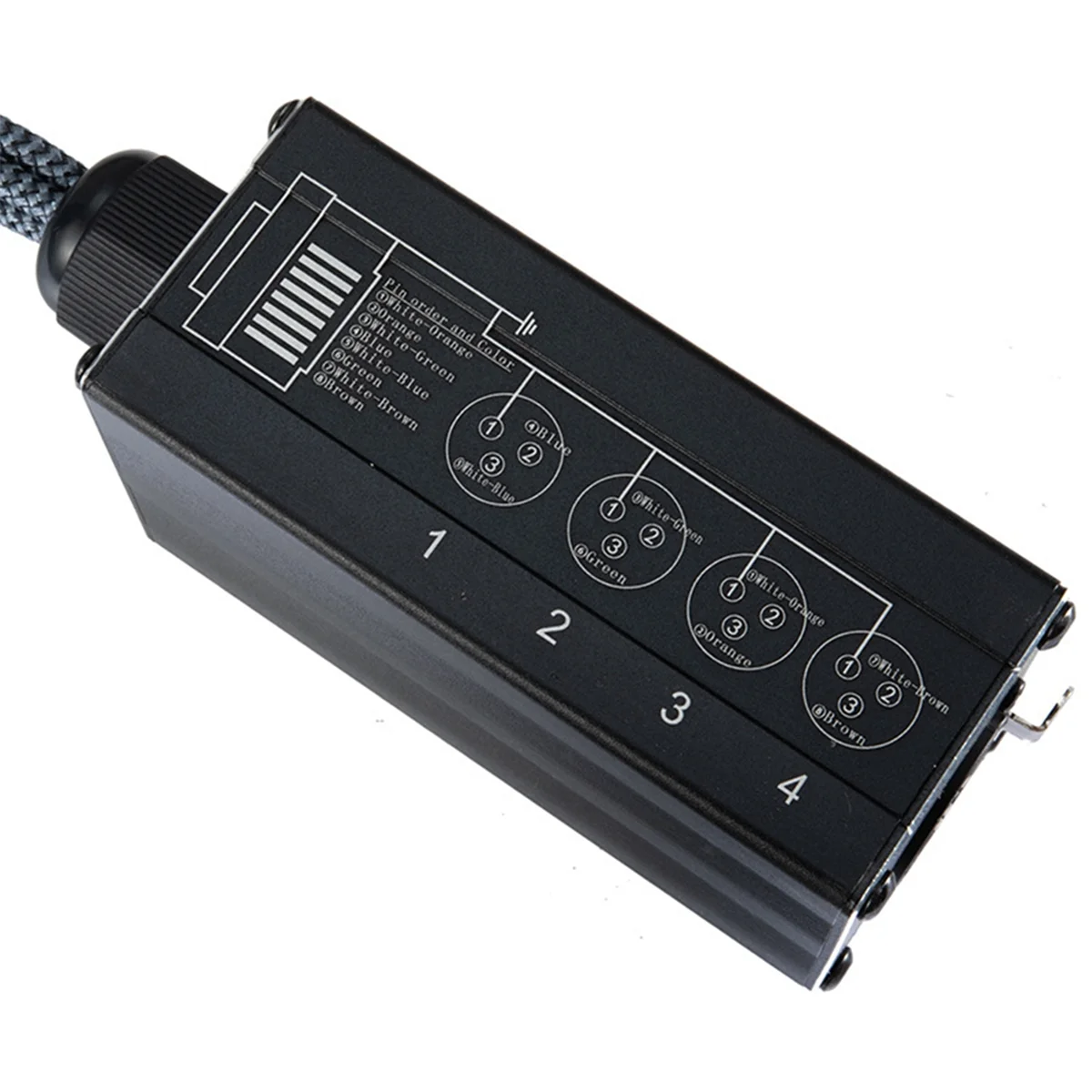 Аудиокабель с разъемом RJ45 на XLR сетевой сплиттер DMX для змеевидного кабеля
