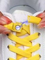 2pcs magnetic lock shoelaces elastic laces sneakers no tie shoe laces without ties colorful kids adult flat shoelace rubber band