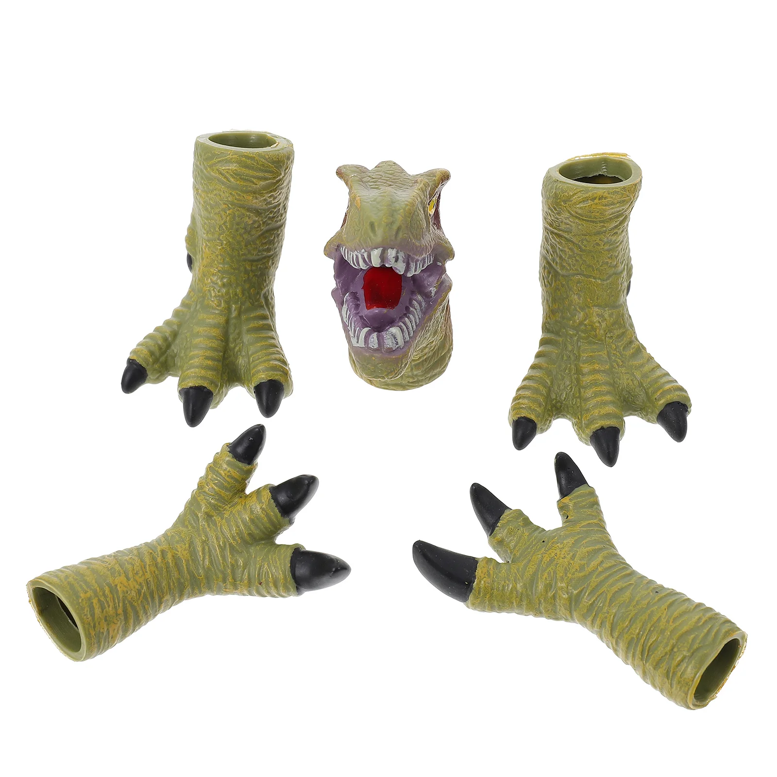 

Dinosaur Finger Puppet Party Props Hand Claw Playthings Dinosaurs Gloves Kids Animals Role Toys Claws Puppets Rubber
