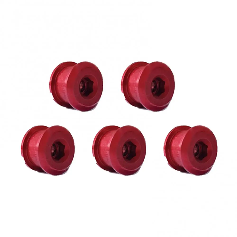 5Pcs Bike Chainring Screws Monoplate Double Plate CNC Chainwheel Bolt For MTB Road Fixed Gear Cycling Crankset Parts - купить по