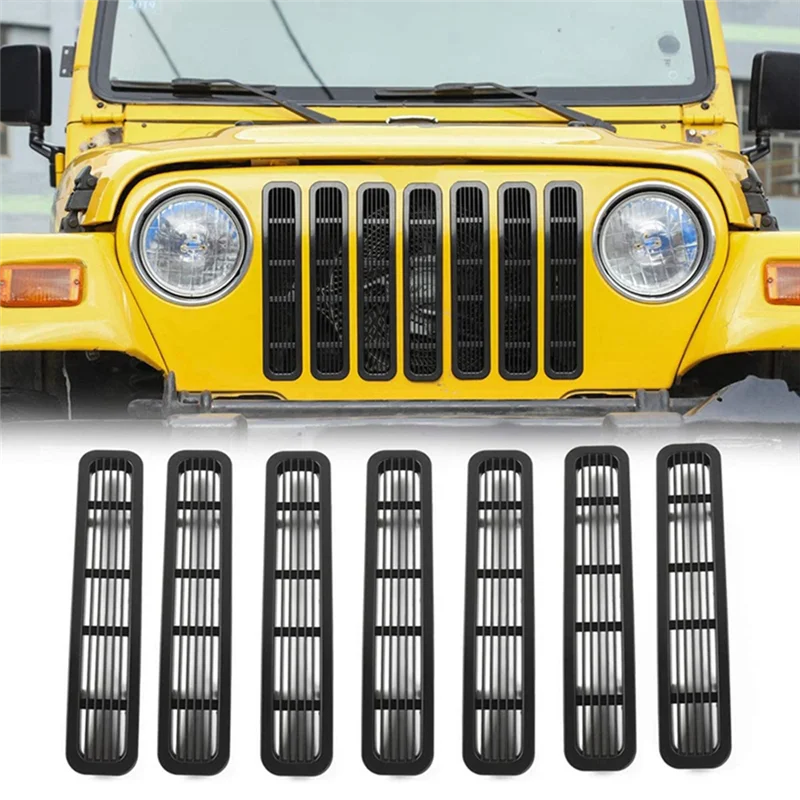 Передняя сетка для Jeep Wrangler TJ и Unlimited 7 шт.