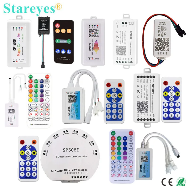 Контроллер светодиодной ленты Magic Color SP105E SP106E SP107E SP108E SP110E SP511E SP601E SP602E SP608E SP611E WS2811