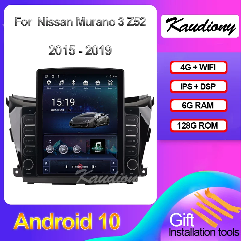 Kaudiony Tesla Style Android 10 для Nissan Murano 3 Z52 автомобильный DVD мультимедийный плеер Авто радио