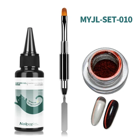 Nailpop Профессиональный гель «кошачий глаз» 30 мл