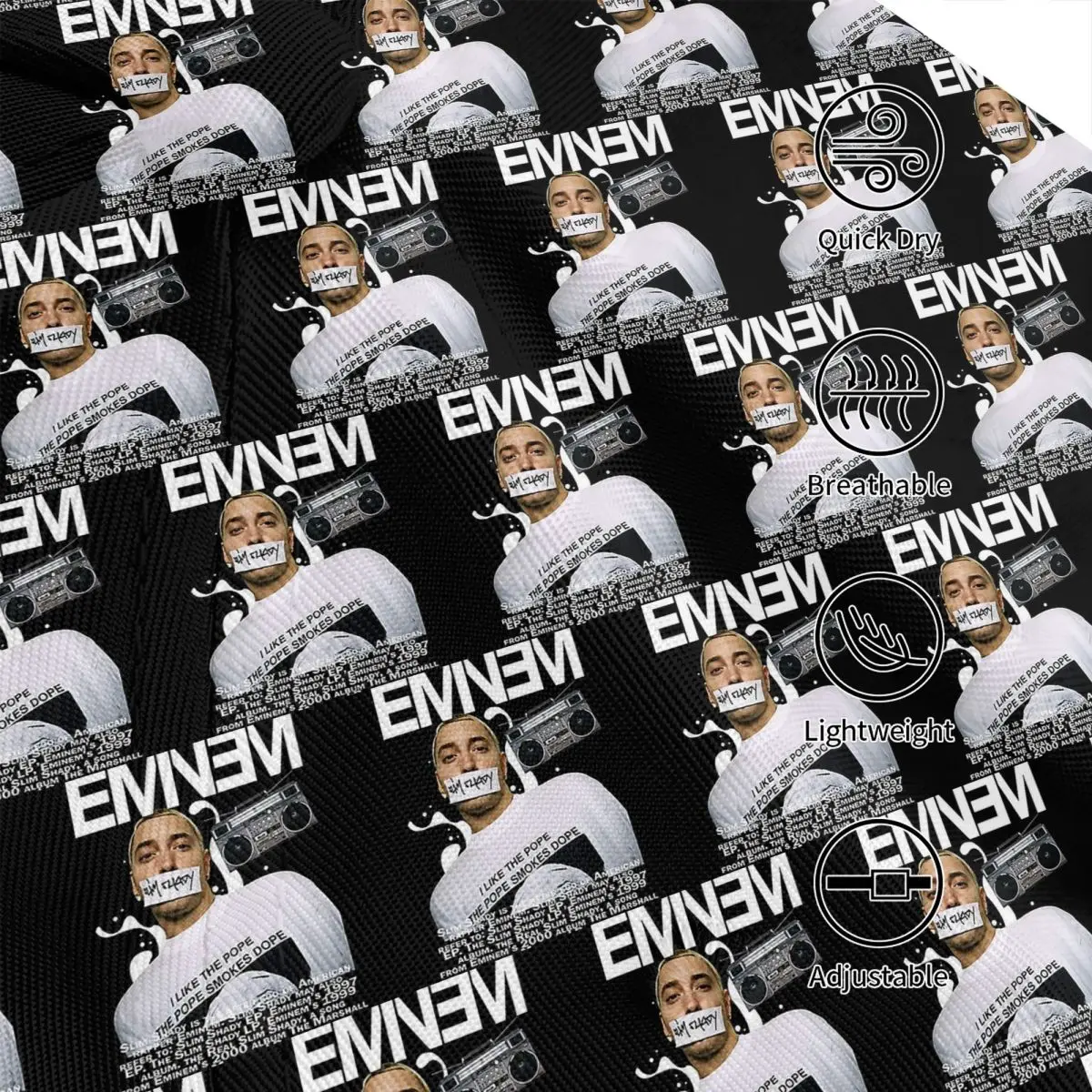 Фото Бейсбольные кепки унисекс Eminem Slim Shady Music Rap Уличная одежда на открытом воздухе Летние спортивные бейсболки Кепка в стиле хип-хоп Casquette №4