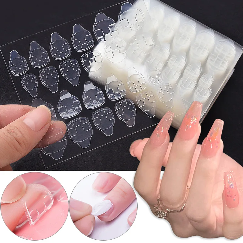 

240pcs Double Sided False Nail Art Adhesive Tape Glue Sticker DIY Tips Fake Nail Press On Nail Acrylic Manicure Gel Makeup Tool
