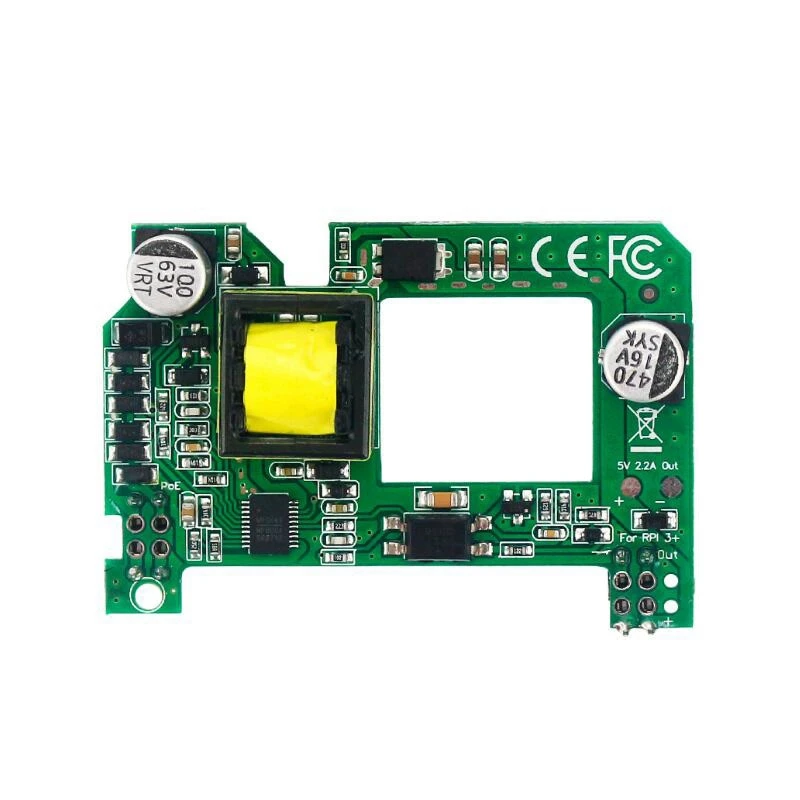 

For Raspberry Pi 4B 3B+ Ethernet POE Power Supply Module POE HAT Expansion Board With Heat Sink