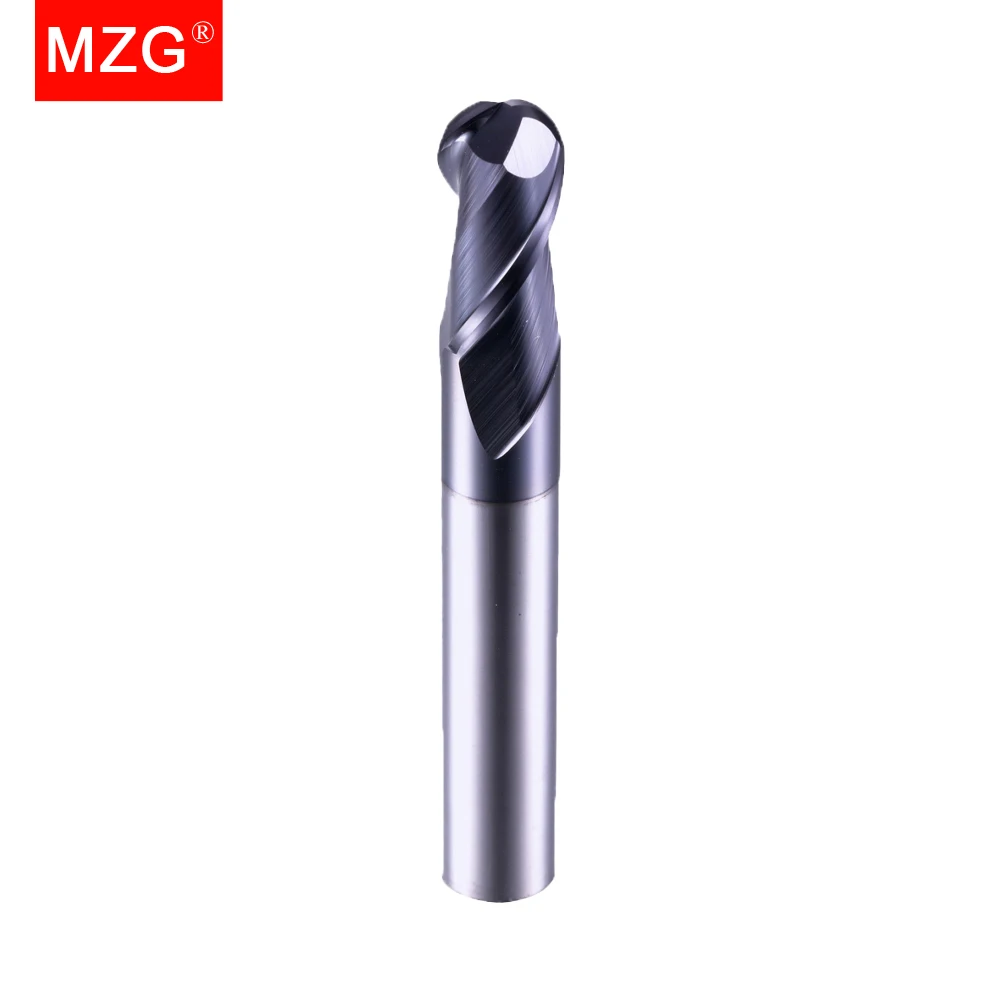 Сферическая Концевая фреза MZG твердосплавный инструмент из чугуна и латуни с