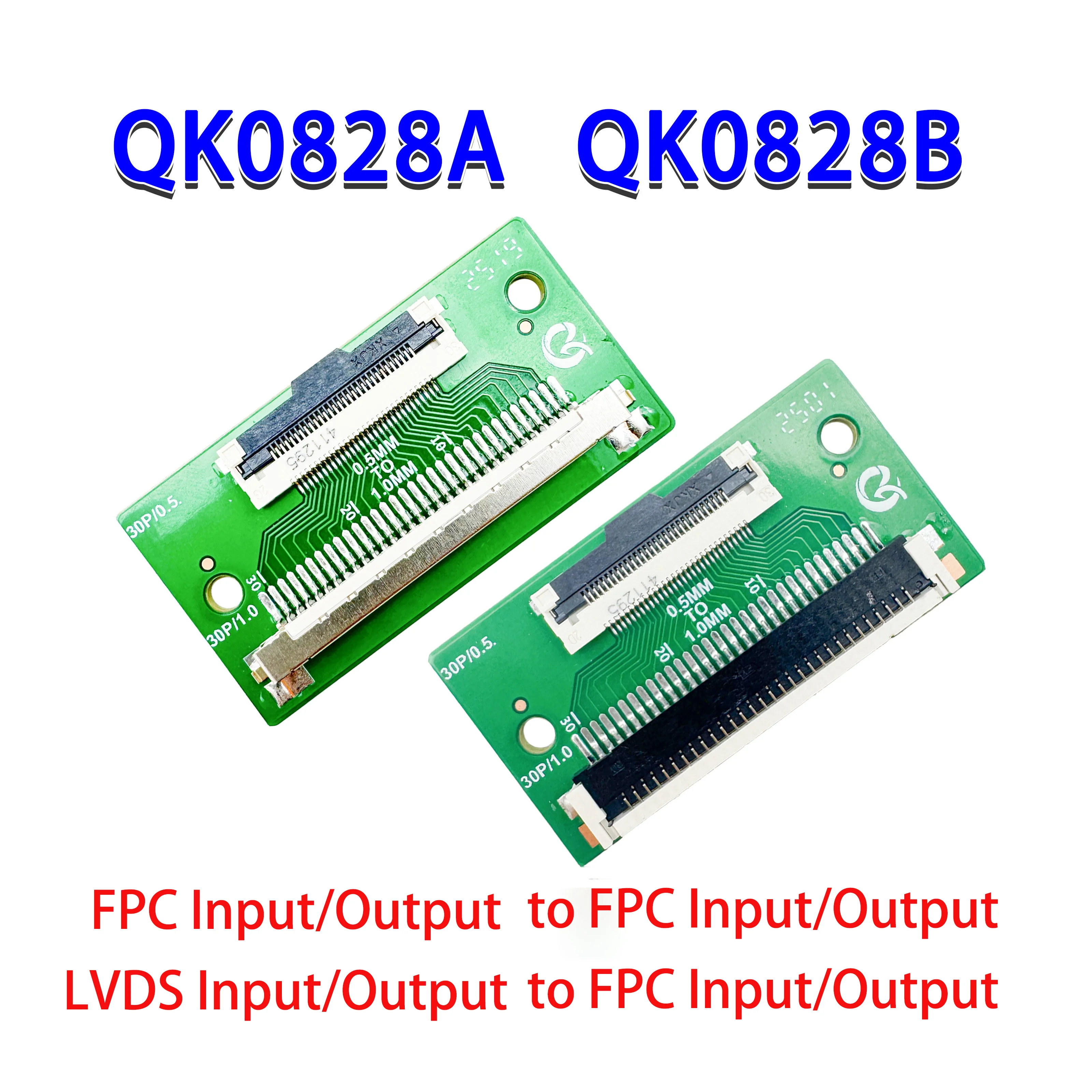 Фото Адаптерная плата QK-0828A/B CSOT 30P 0.5мм на 30P стандартный шаг 1.0мм F05035 HKC №1