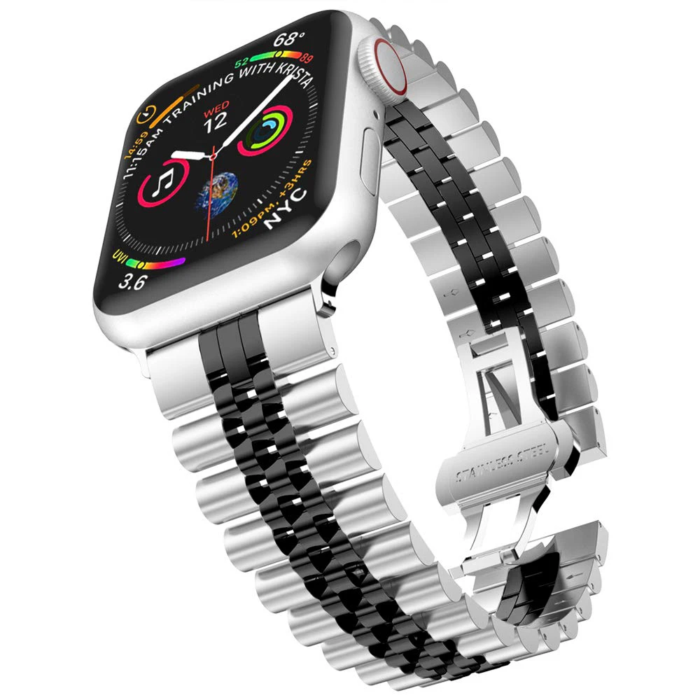 

Metal Strap for Apple Watch 7 6 SE 5 4 3 2 band 38mm 40mm 41mm Stainless Steel Watch band for iwatch 6 42mm 44mm 45mm Bracelet