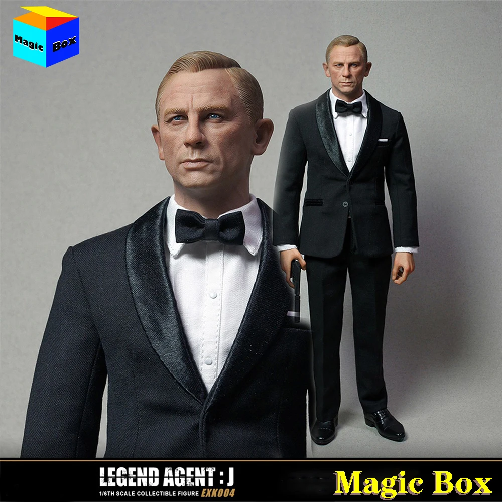 

In Stock Eleven EXK004 1/6 Male Soldier Royal Secret 007 Agent James Bond Model for 12'' Full Set Action Figures Body Dolls Toys