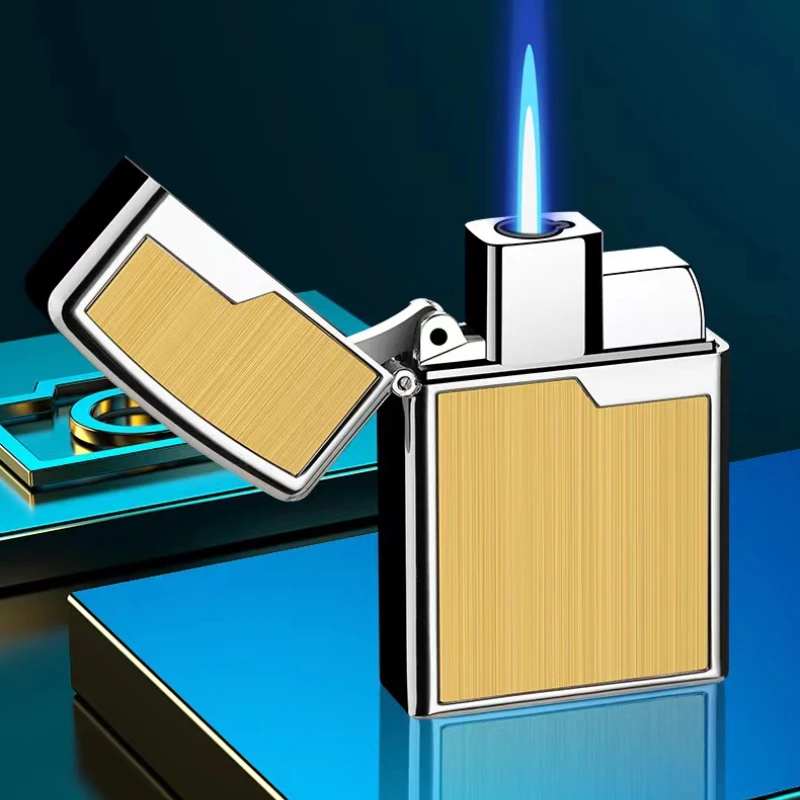 Two Color Lighter Metal Inflatable Lighter Windproof