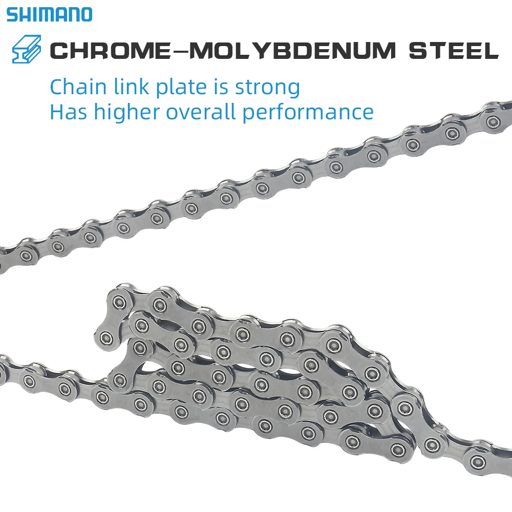 Фото Shimano сигналы U4000 серия CN LG500 цепь 116L 124L 10 скоростей/11 скоростей для горного и дорожного велосипеда цепь 116 звено оригинал №2